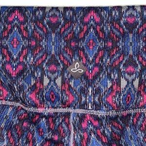 Prana Pillar printed Capri leggings Sapphire Flores S